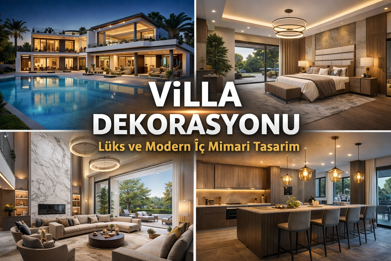 Villa Dekorasyonu | Lüks ve Modern Villa Tasarımı
